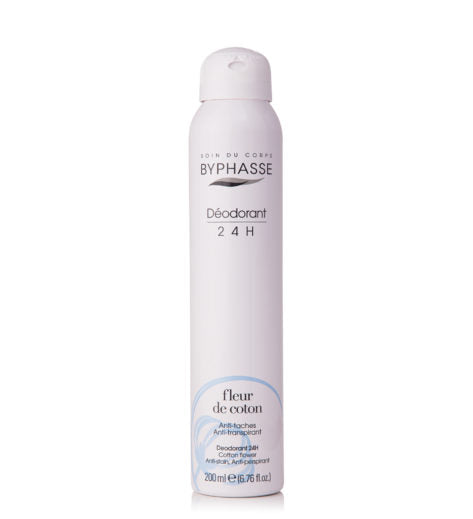 Byphasse Unisex 24H anti-perspirant deodorant cotton flower (spray) 200ml