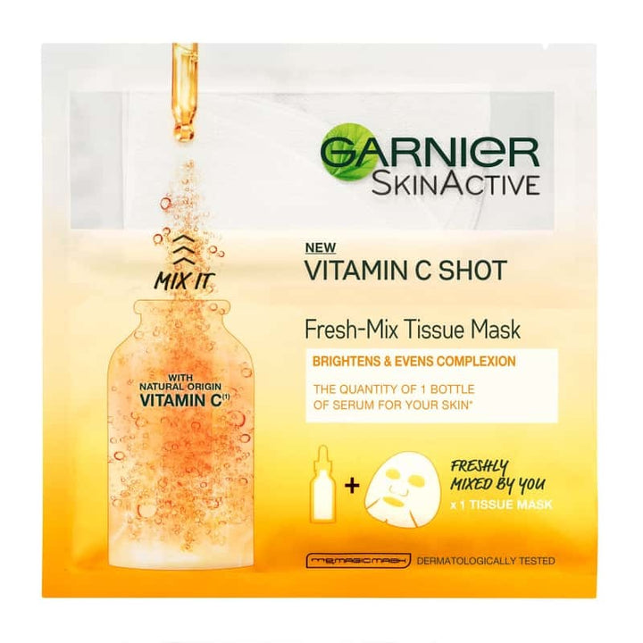 Garnier fresh-mix face sheet shot mask with vitamin c-Garnier-zed-store