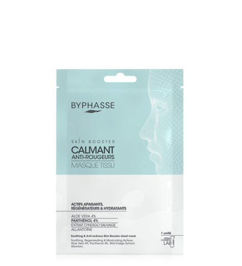 Byphasse skin booster calmant anti-rougeurs masque tissu