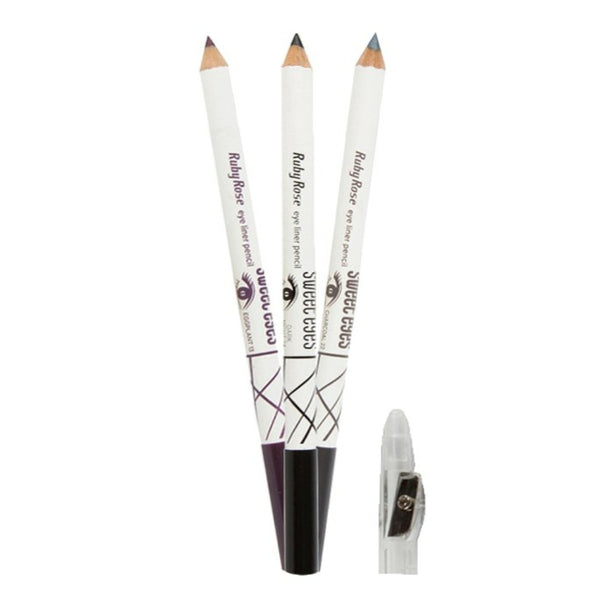 Ruby Rose Eye Pencils with build-in sharpener