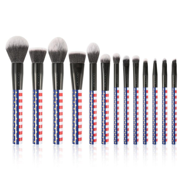 Docolor Stars & Stripes - 13 Pieces Makeup Brush Set