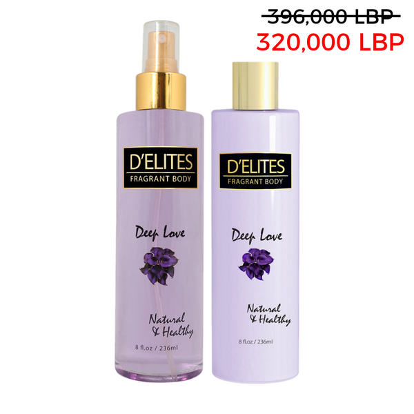 D'elites Deep Love splash + lotion